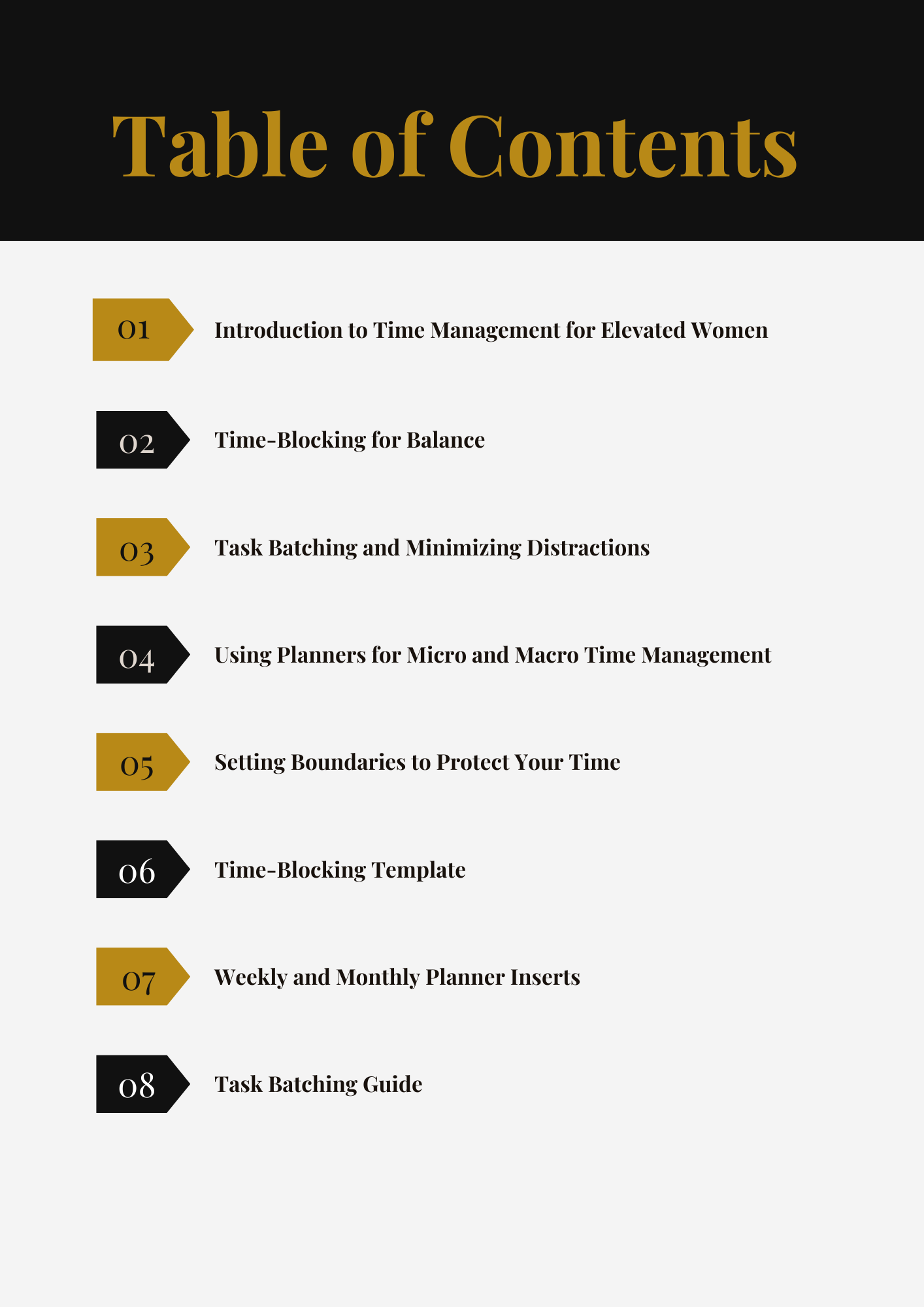 e-Book | Time Management for The Elevated Woman: Make Every Minute Count
