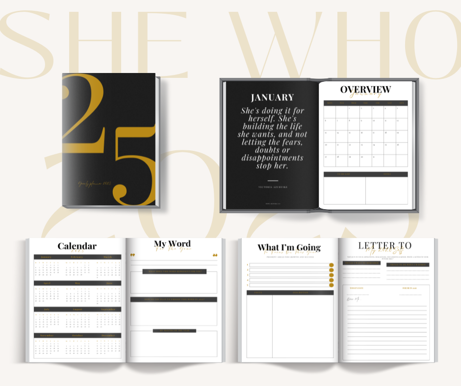 She Who Elevates, The Yearly Undated Planner