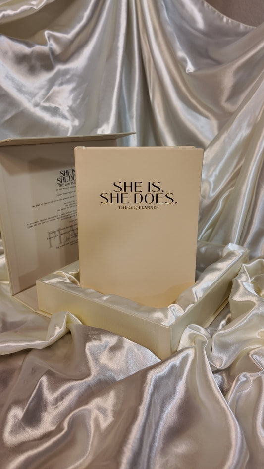 Beige Digital Planner | She Is. She Does.™ Planner 2027