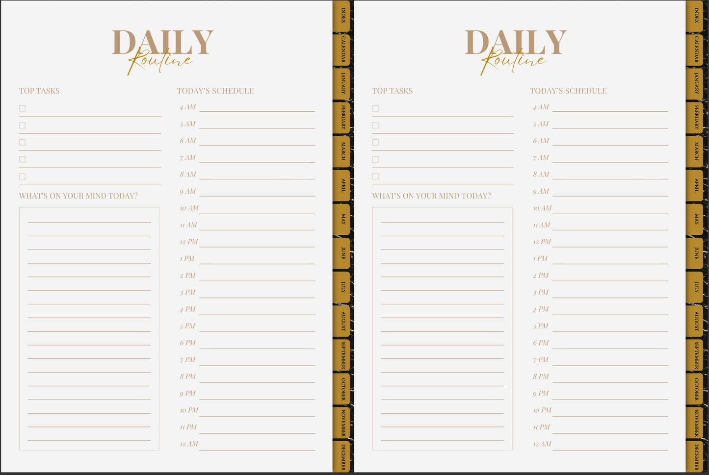 Digital Planner, She Who Elevates 2025, Brown