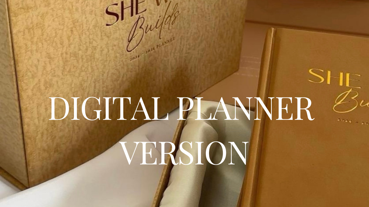 Digital Planner, She Who Elevates 2025, Brown